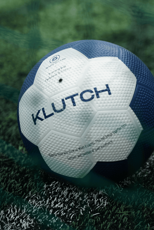 White and Blue Training Football